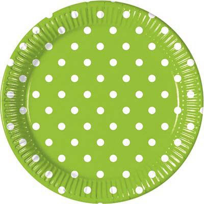 PIATTI 20 CM POIS VERDE